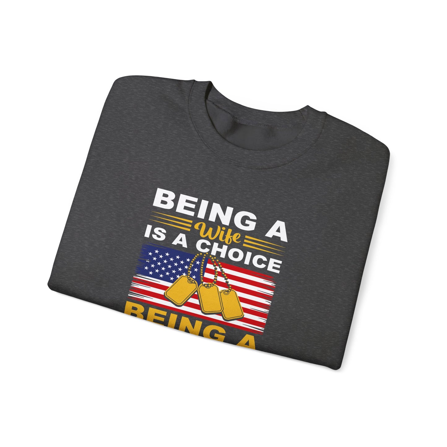 Vietnam Veteran Spouse Sweatshirt, Patriotic Crewneck, Gift for Veteran's Wife, Military Appreciation Apparel, Remembrance Day Gift