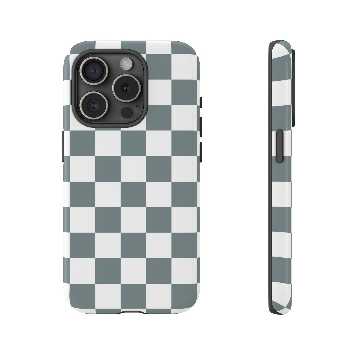 Stylish Checkerboard Phone Case, Durable Phone Cover, Unique Gift, iPhone 17 Pro, 17, 17 Air, 16, 15, 14, 13, 12, 11, X, XR, XS MAX