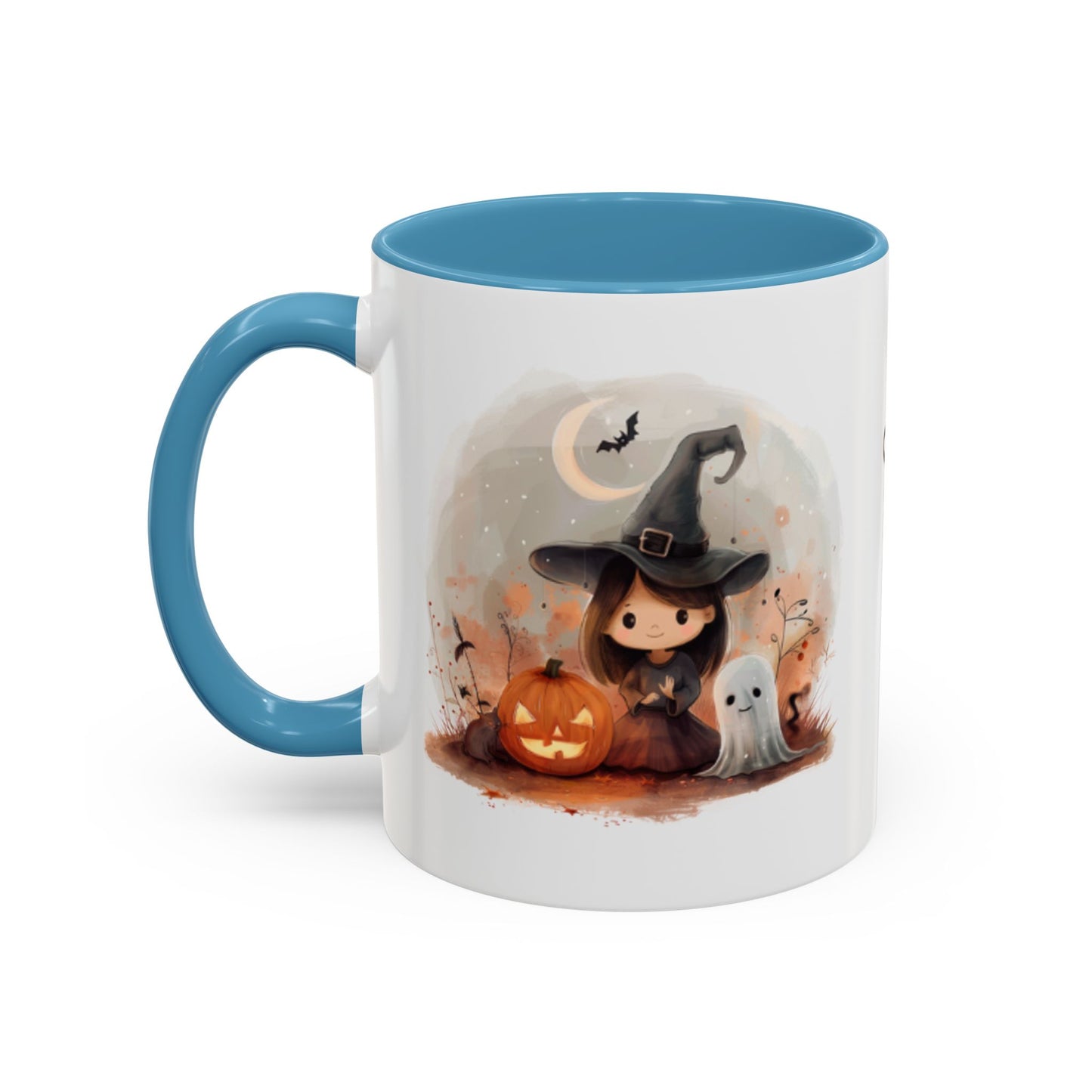 Personalized Witch Coffee Mug, Personalized Halloween Mug, Cute Witch Gift, Fall Decor, Coffee Cup for Kids