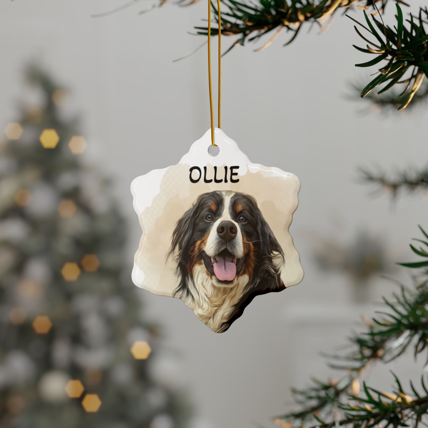 Personalized Dog Ornaments, Pet Holiday Decor for Weddings, Dog Lovers, Christmas Tree Ornament, Gift for Dog Owners