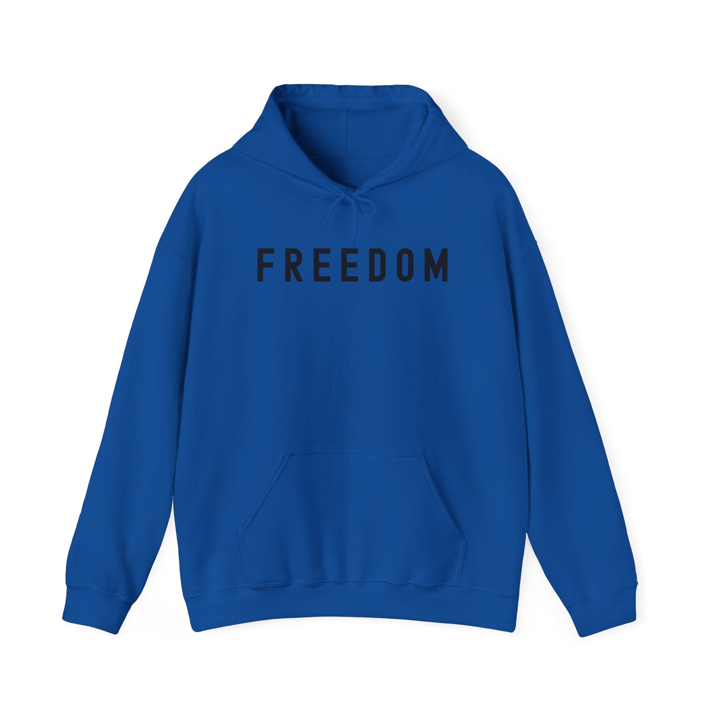 Freedom Statement Hoodie, Cozy Unisex Sweatshirt, Perfect Gift for Minimalism Lovers, Casual Style, Comfortable Layering