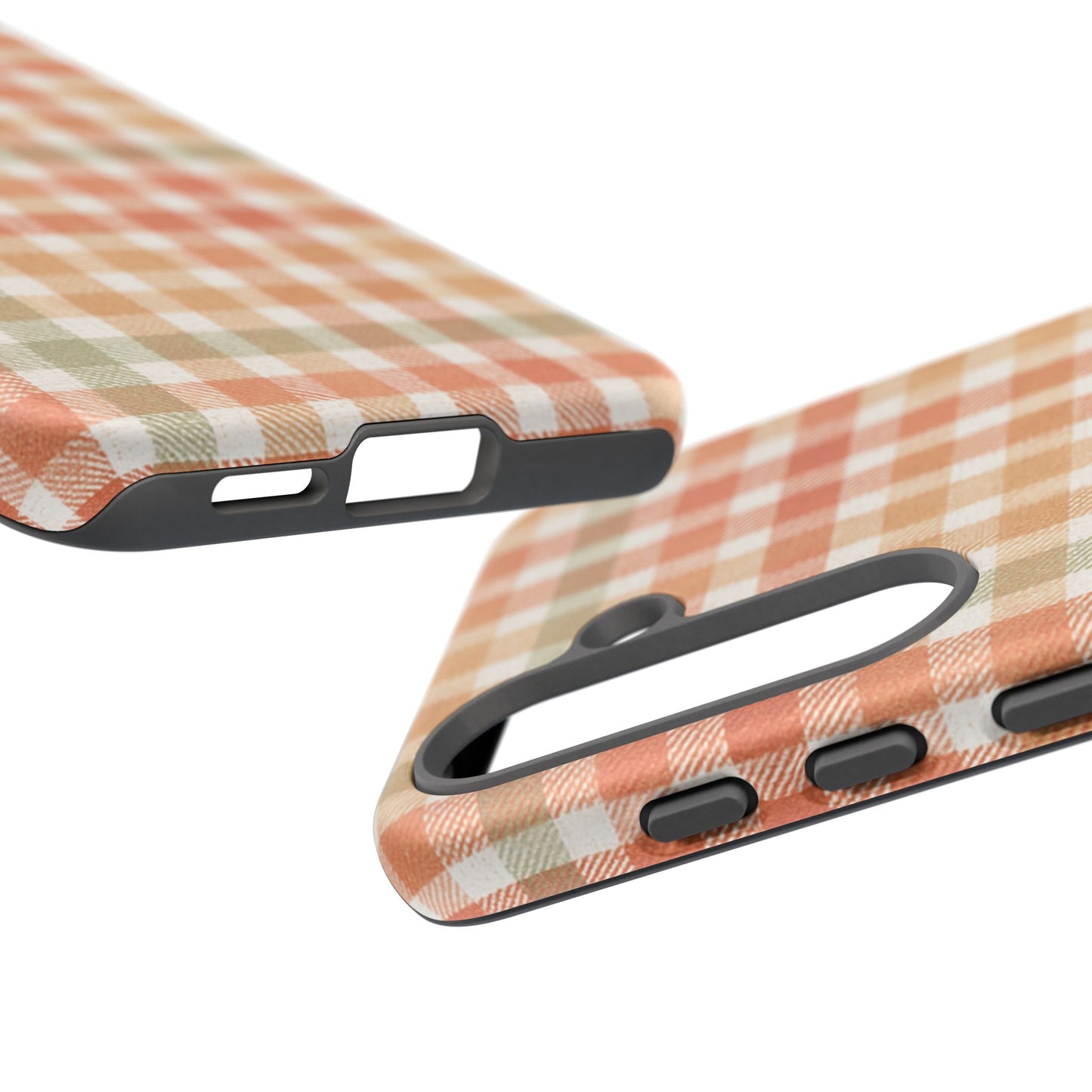 Boho Checkered Phone Case | Neutral Aesthetic Plaid Case | Retro Minimalist Check Design | iPhone Cover | Samsung Cover