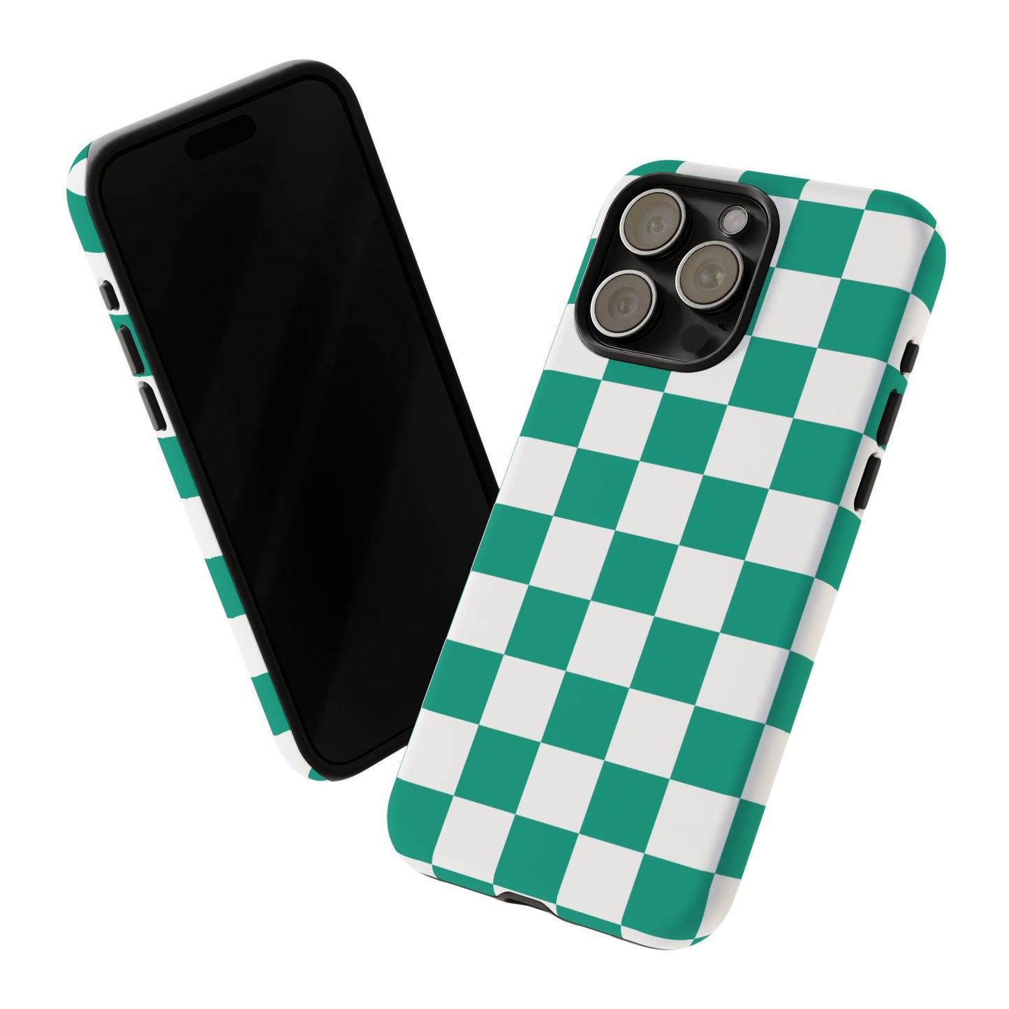 Checkered iPhone Case, Stylish Phone Cover,  Mobile Case For iPhone 17 Pro, 17, 16, 15, 14, 13, 12, 11, X, XR,XS MAX, Chic Gift for Her