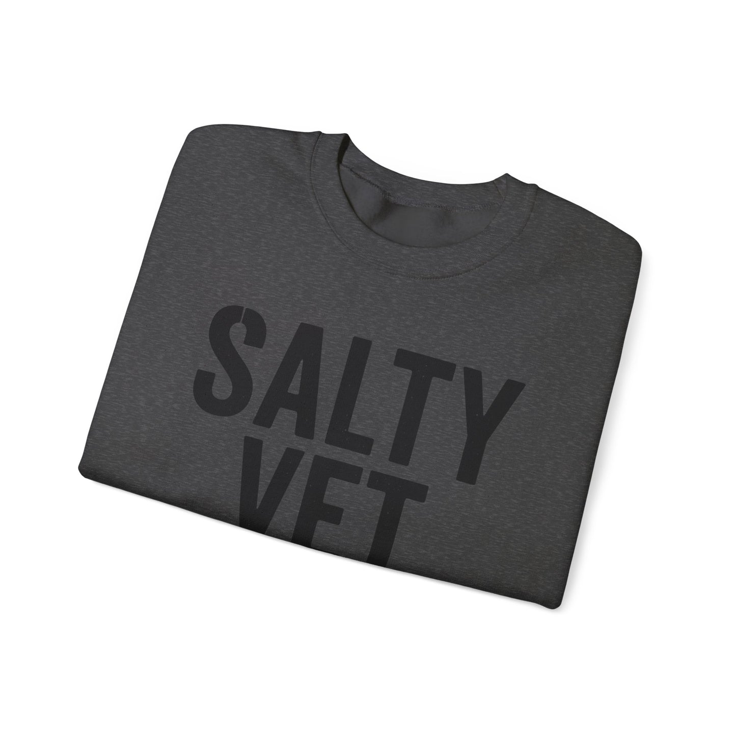 Salty Vet Crewneck Sweatshirt, Cozy Unisex Sweatshirt for Veteran, Perfect Gift for Veterans, Casual Wear, Comfy Style