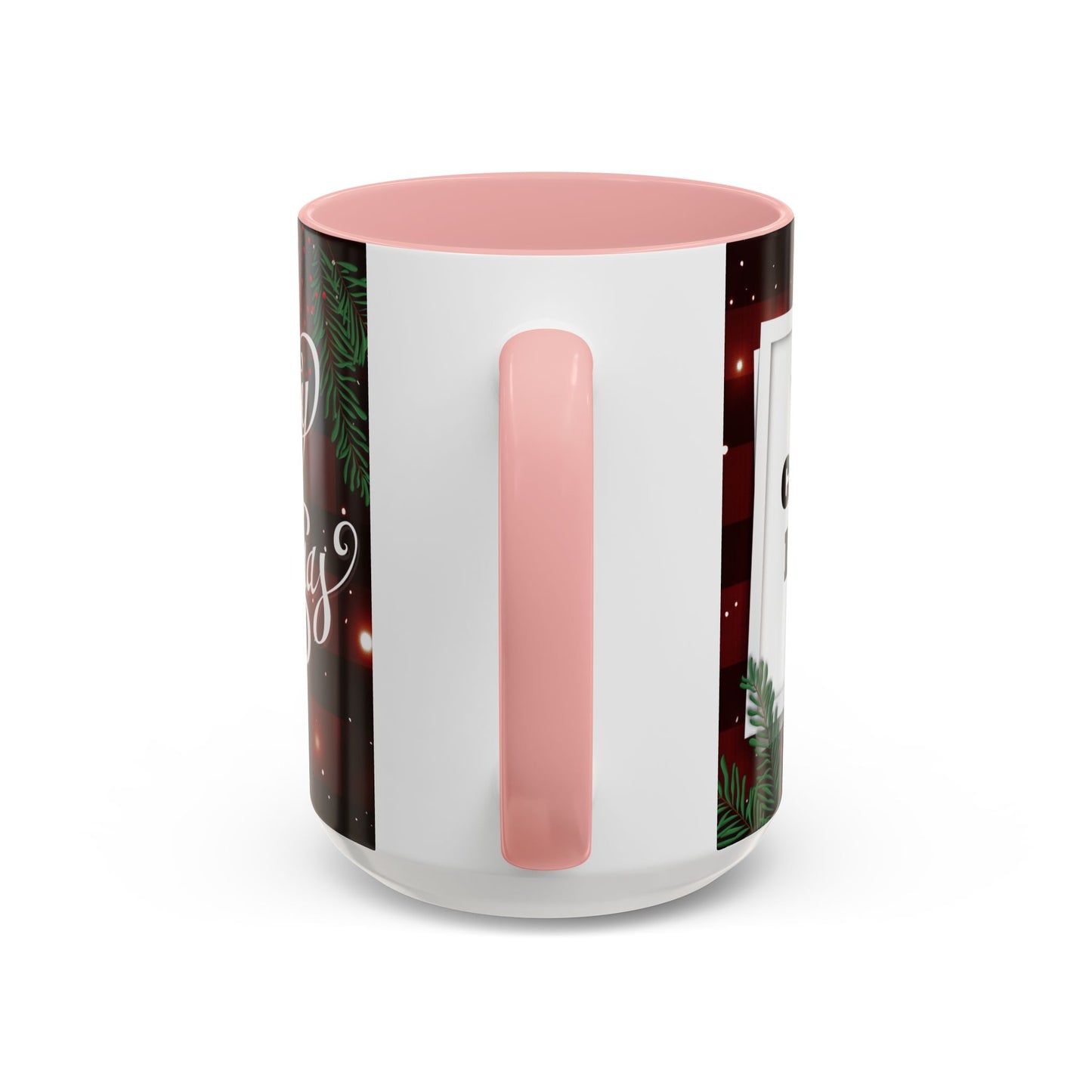 Personalized  Merry Christmas Accent Coffee Mug, Holiday Gift, Xmas Decor, Festive Beverage Cup, Custom Holiday Mug