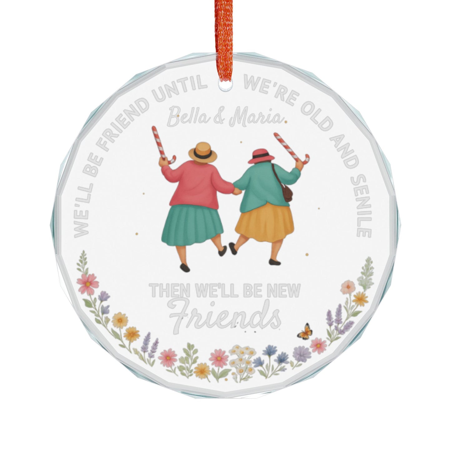 Personalized Heartwarming Friendship Ornament, Gift for Friends, Holiday Decoration, Friendship Keepsake, Home Decor, Memory Reminder