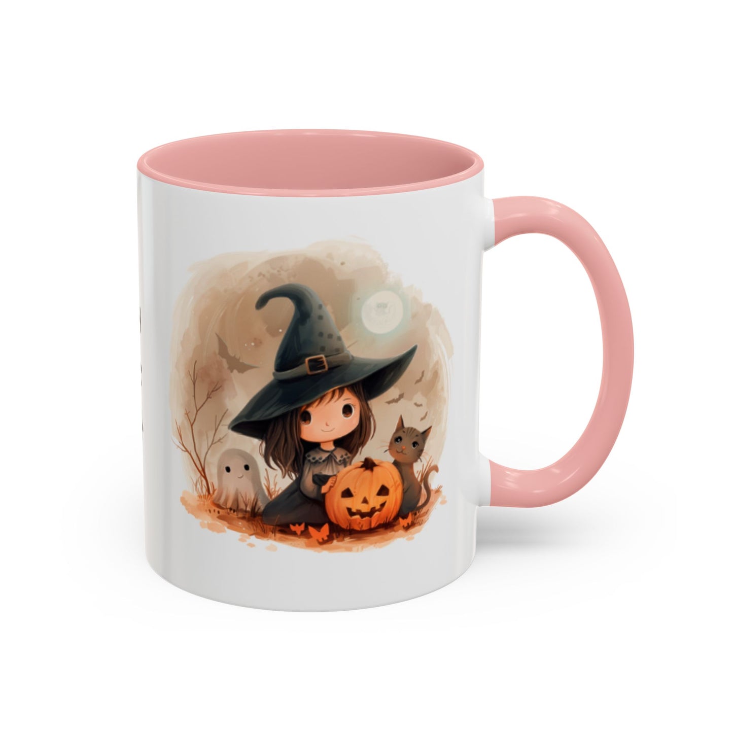 Personalized Witch Coffee Mug, Personalized Halloween Mug, Cute Witch Gift, Fall Decor, Coffee Cup for Kids