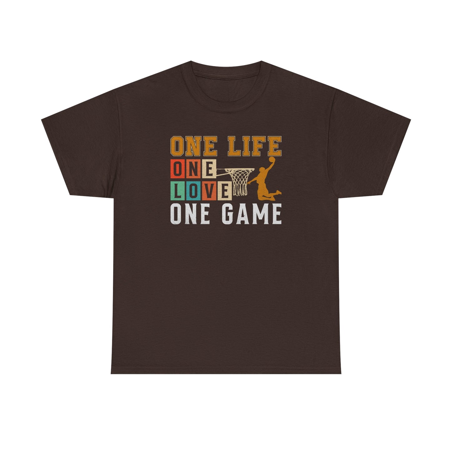 Basketball Life Love Game Tee, Unisex Cotton Shirt, Sports Lover, Gift for Basketball Fans, Motivational Tees, Comfortable Streetwear