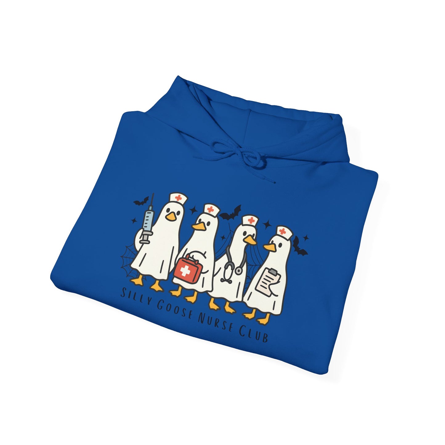 Silly Goose Nurse Hoodie - Unisex Heavy Blend Sweatshirt, Funny Gift for Friends, Cozy Casual Wear, Perfect for Birthdays, Celebrations