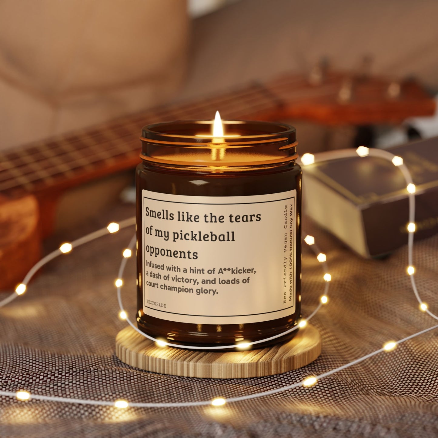 Pickleball Scented Candle - Smells like the tears of my opponents, Funny Gift, Home Decor, Athlete Gift, Unique Candle