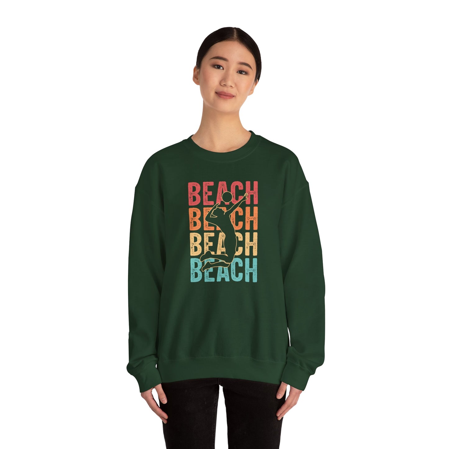 Beach Vibes Unisex Crewneck Sweatshirt - Perfect for Summer Days, Beach Lovers, Vacation, Casual Wear, Gift Idea