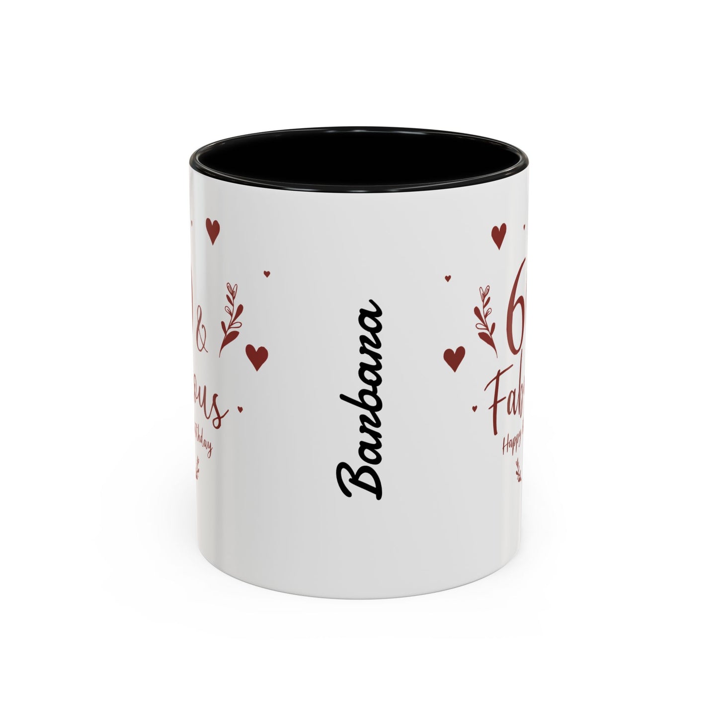Personalized 60th Birthday Coffee Mug 60 & Fabulous, Birthday Gift, Custom Mug, Fun Coffee Cup, Celebration Drinkware, Personalized Present