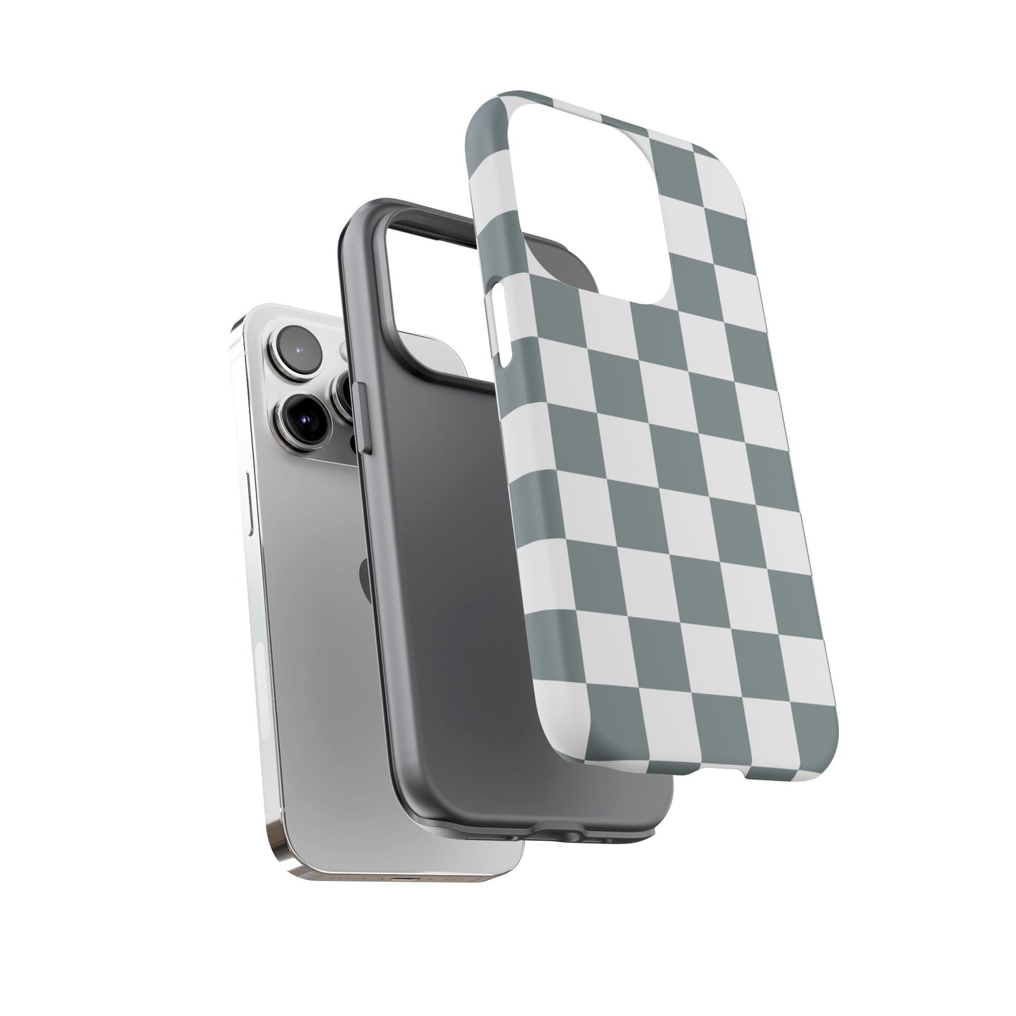 Stylish Checkerboard Phone Case, Durable Phone Cover, Unique Gift, iPhone 17 Pro, 17, 17 Air, 16, 15, 14, 13, 12, 11, X, XR, XS MAX