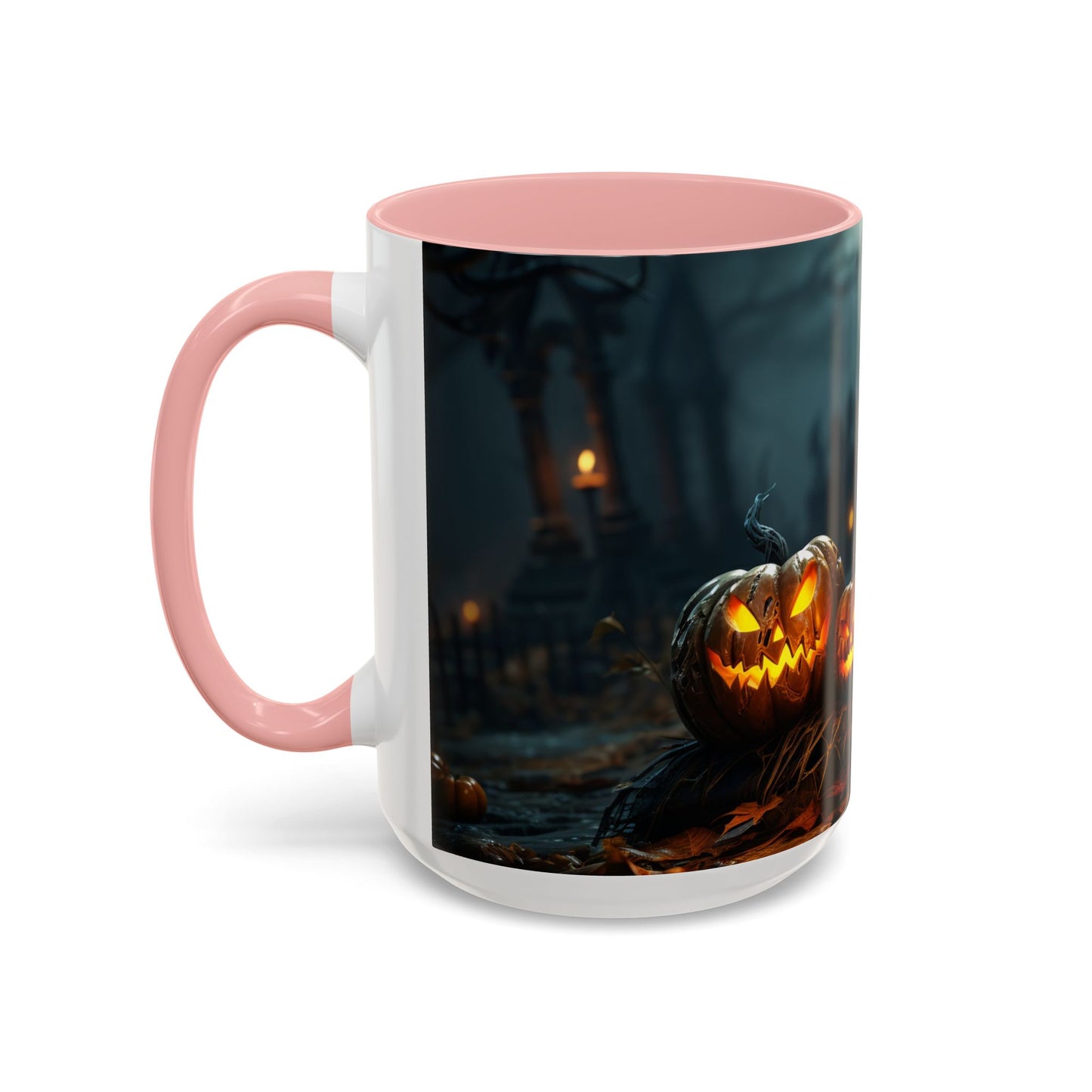 Halloween Pumpkin Accent Coffee Mug, Spooky Decor for Fall, Perfect Gift for Halloween Lovers, Seasonal Drinkware, Gift for Halloween Day