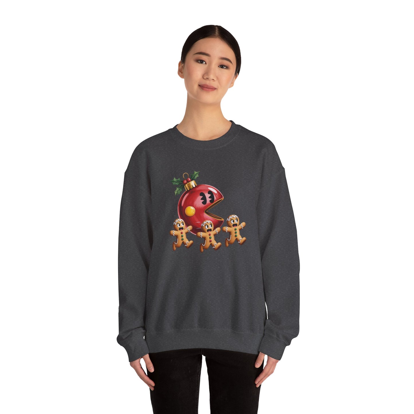 Festive Crewneck Sweatshirt, Christmas Gift, Holiday Apparel, Cozy Winter Wear, Casual Sweater, Fun Graphic Sweatshirt