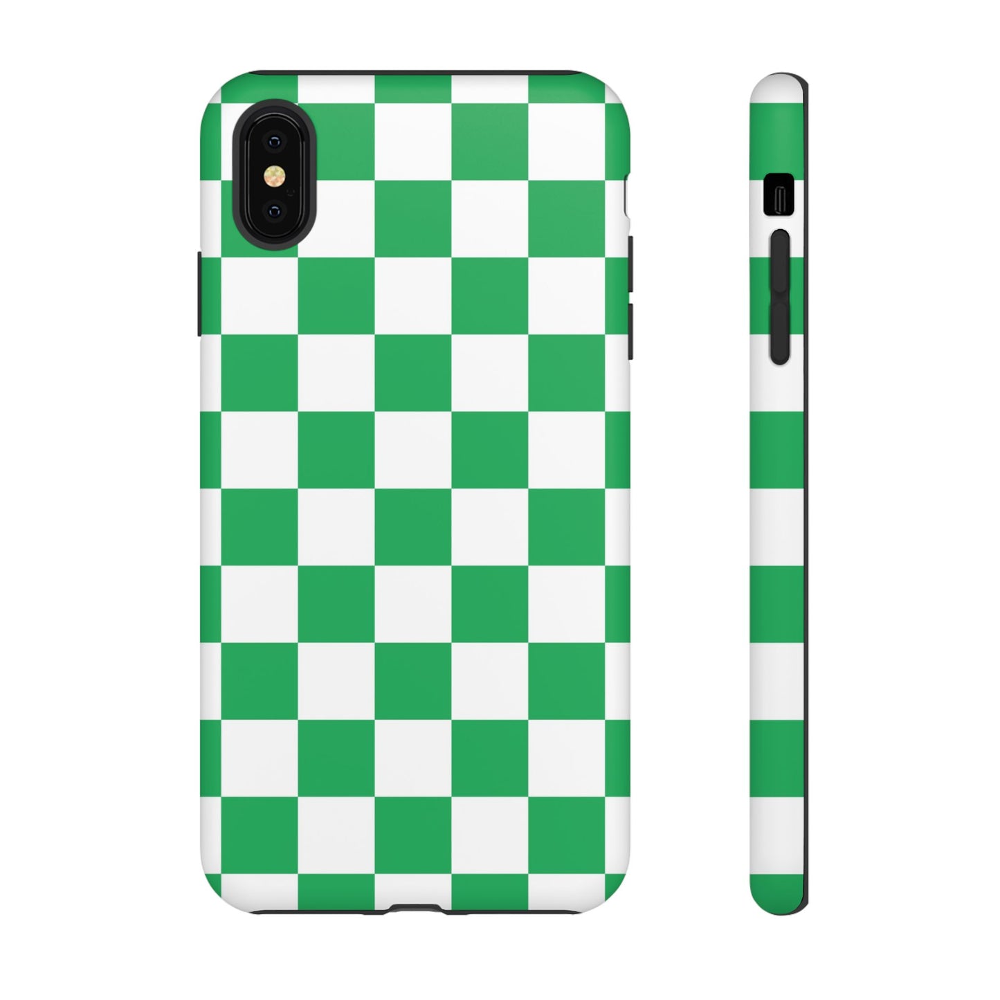 Green Checkerboard Phone Case, iPhone 17 Pro, 17, 16, 15, 14, 13, 12, 11, X, XR, XS MAX, Mobile Cover, Gift for Students, Phone Accessory