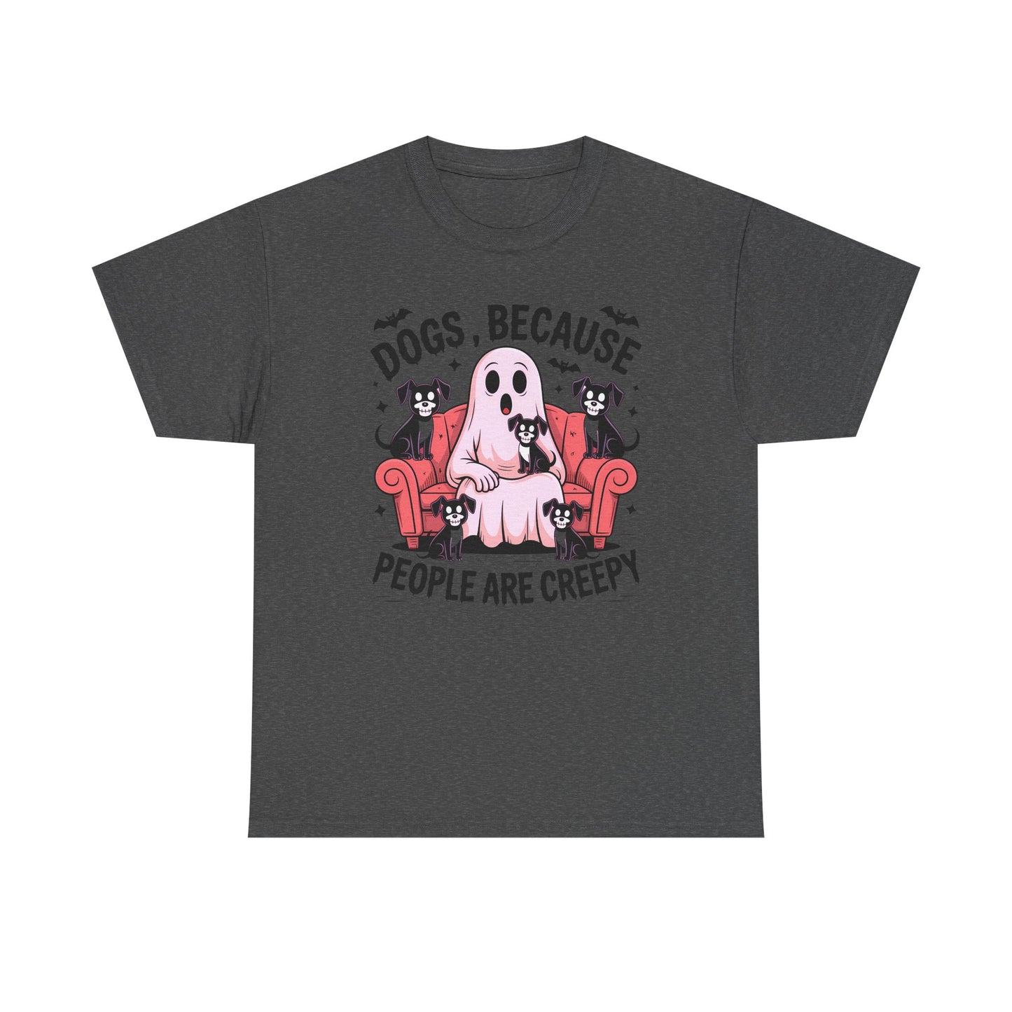 Cozy Ghost Dog Tshirt | Unisex Crewneck, Perfect for Pet Lovers, Halloween, Fall Fashion, Gifts for Dog Owners