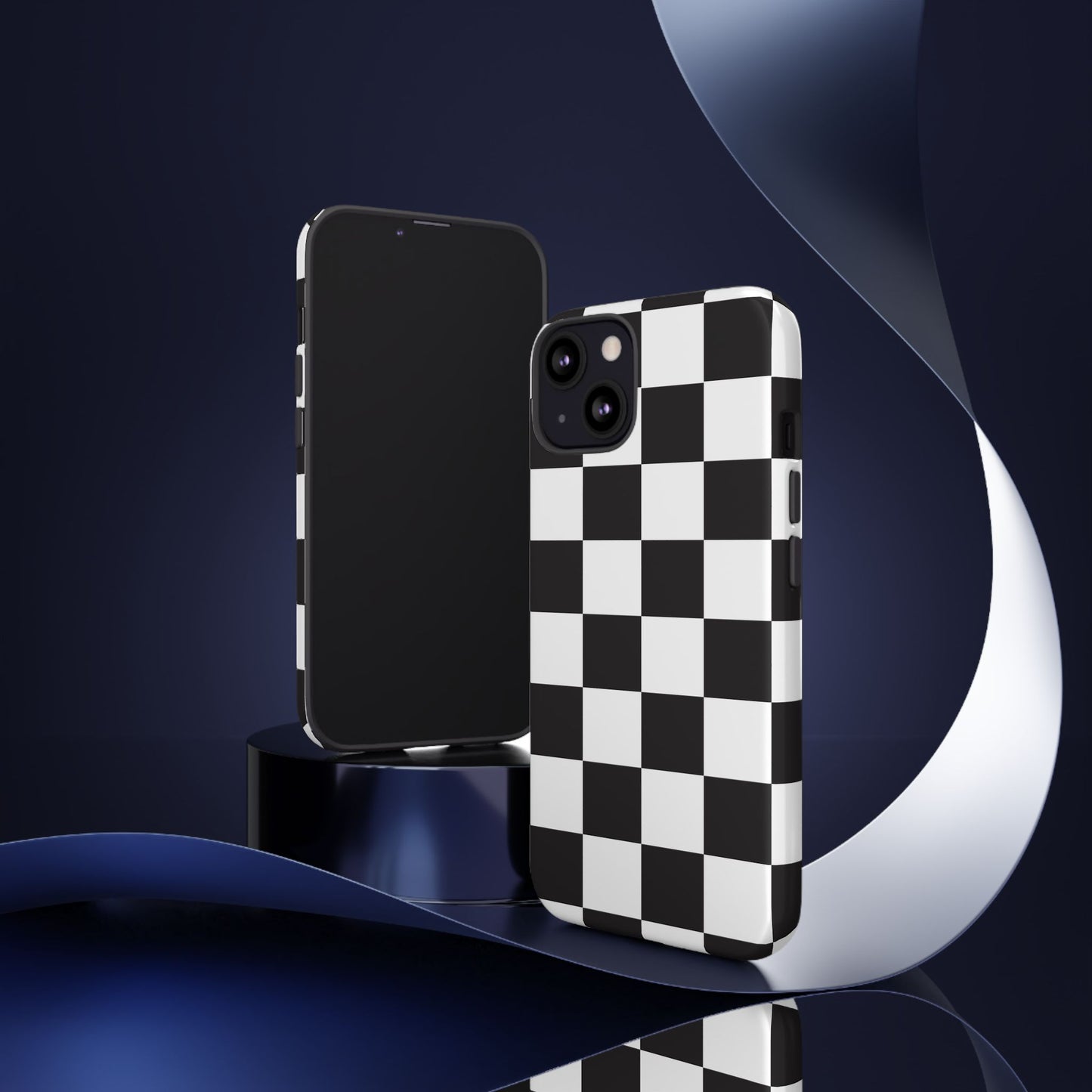 Black and White Checker iPhone Case, Stylish iPhone Cover for Teens, Holiday Gift, Unique Mobile Accessories, Tough Protection