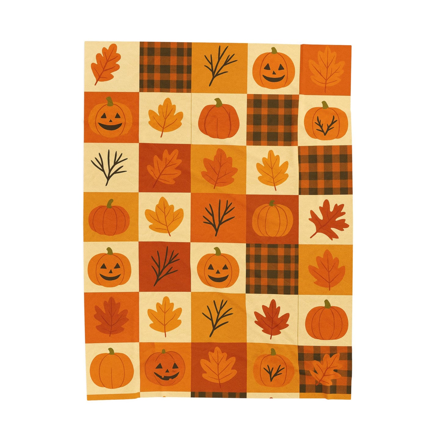 Halloween Fleece Throw Blanket, Pumpkin, Soft Fuzzy Plush for Couch Sofa, Luxury Flannel Lap Blanket,Kids, Adults, Wife, Self