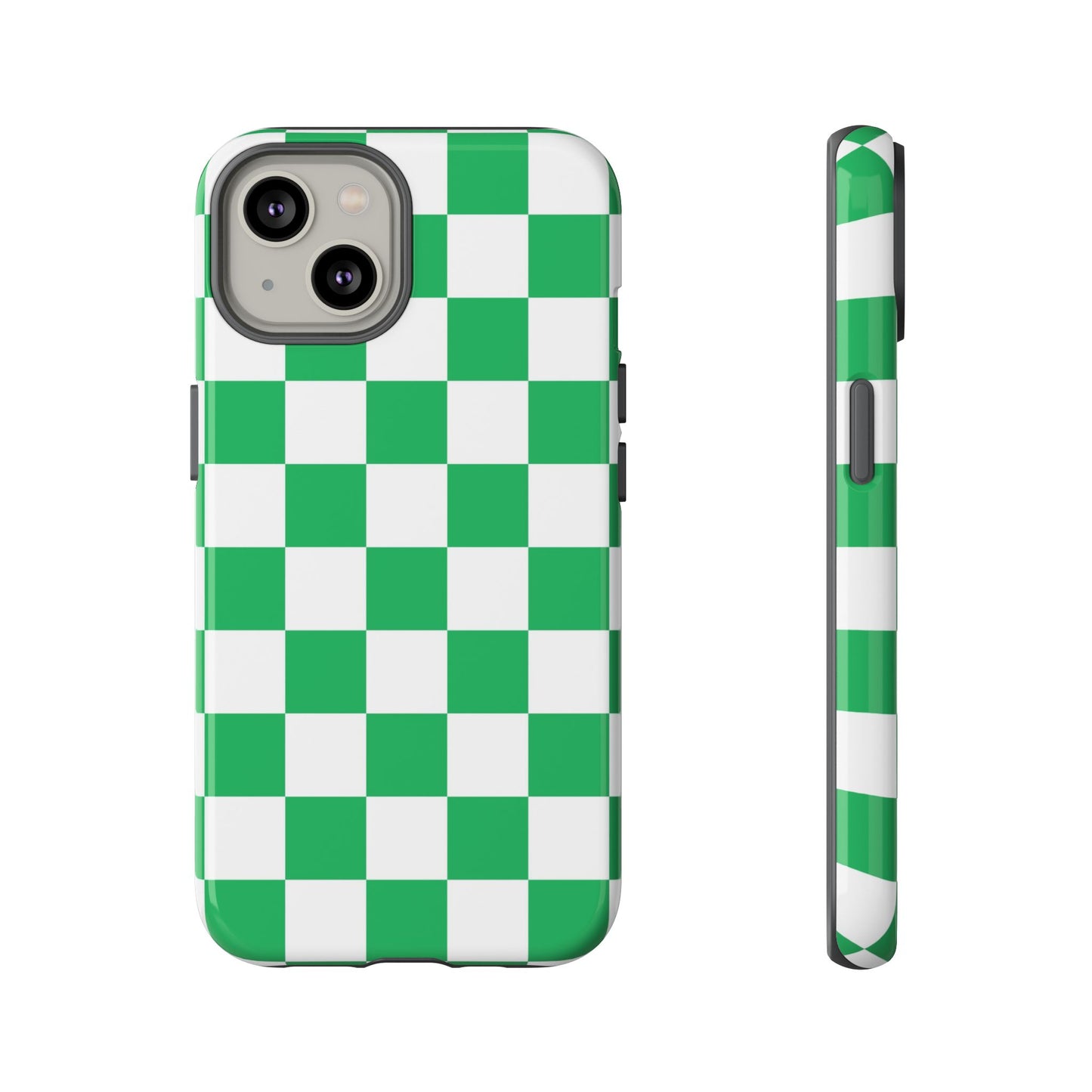 Green Checkerboard Phone Case, iPhone 17 Pro, 17, 16, 15, 14, 13, 12, 11, X, XR, XS MAX, Mobile Cover, Gift for Students, Phone Accessory