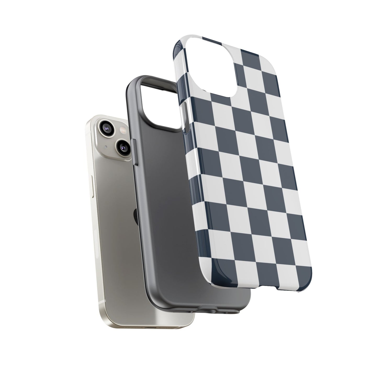 Checkered Pattern iPhone Case, iPhone Cover, Modern iPhone Accessory, Gift for Him, Trendy Mobile Protection