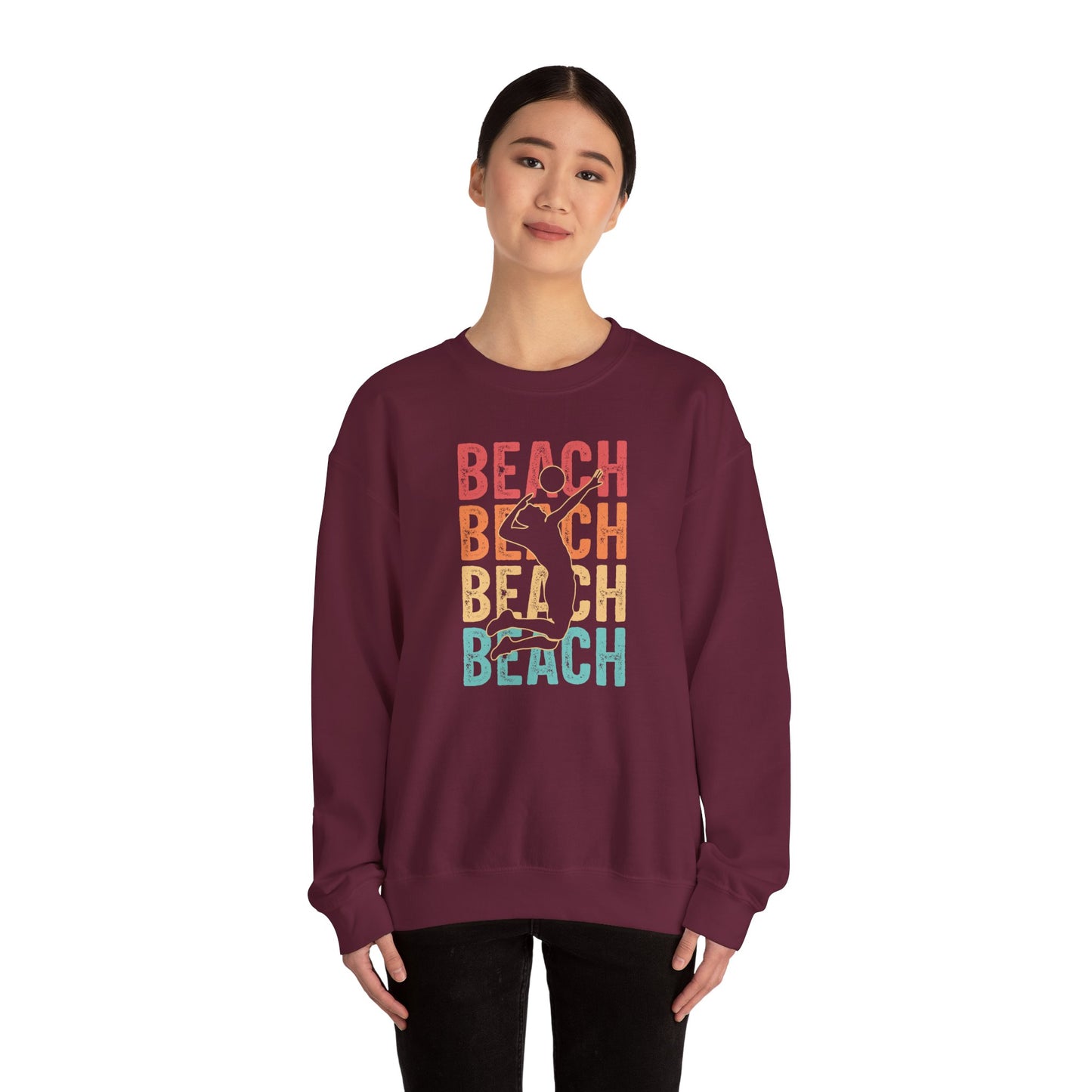 Beach Vibes Unisex Crewneck Sweatshirt - Perfect for Summer Days, Beach Lovers, Vacation, Casual Wear, Gift Idea