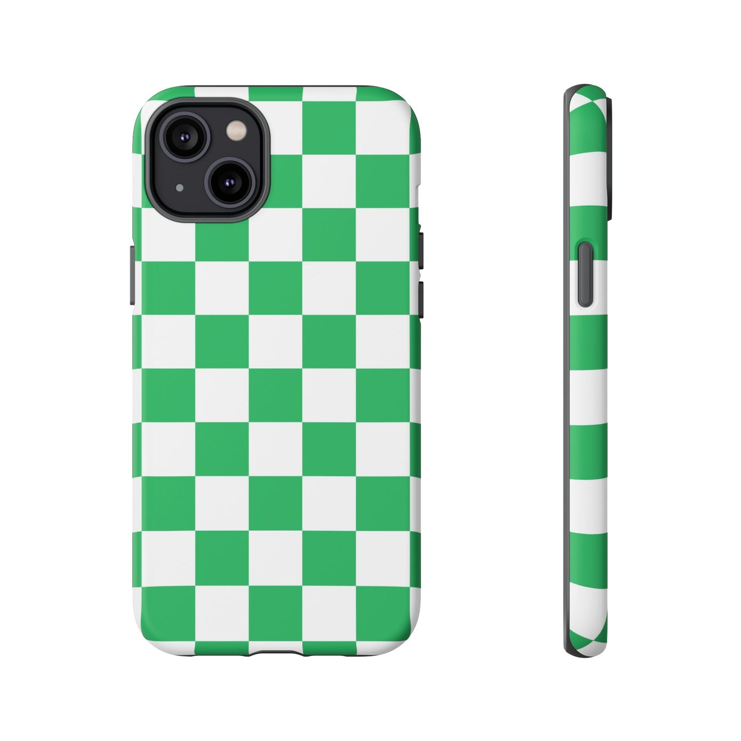 Green Checkerboard Phone Case, iPhone 17 Pro, 17, 16, 15, 14, 13, 12, 11, X, XR, XS MAX, Mobile Cover, Gift for Students, Phone Accessory