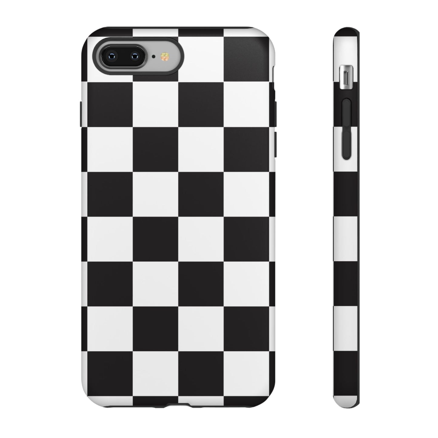 Black and White Checker iPhone Case, Stylish iPhone Cover for Teens, Holiday Gift, Unique Mobile Accessories, Tough Protection