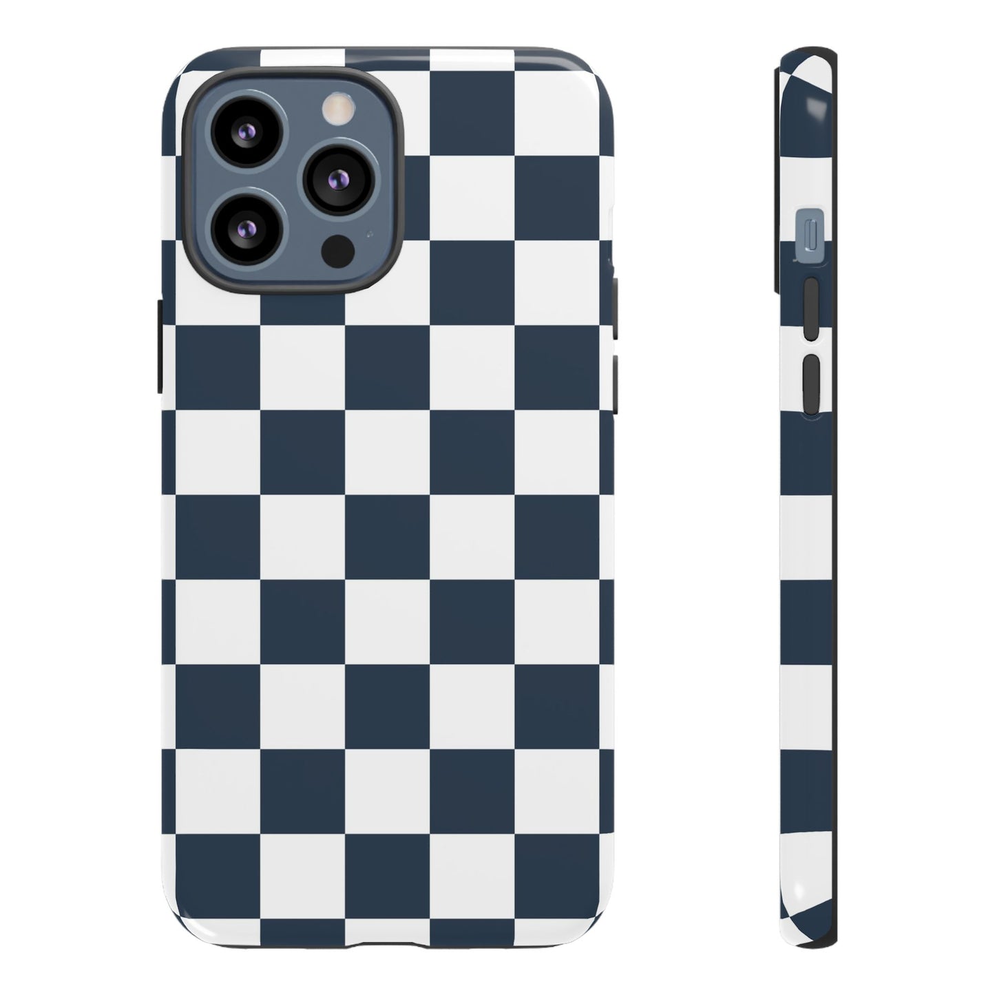 Checkered Pattern iPhone Case, iPhone Cover, Modern iPhone Accessory, Gift for Him, Trendy Mobile Protection