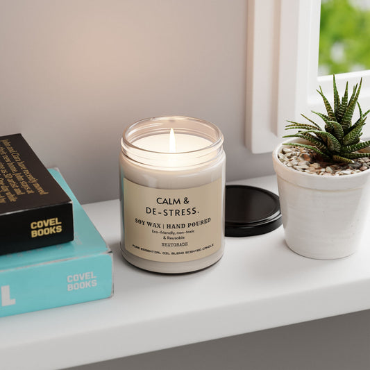 Calm And De Stress Soy wax Candle, Scented Candle, Best For Gift, Candle Gift, Housewarming Gift