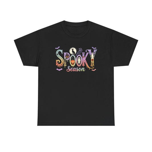Spooky Season Unisex Cotton Tee | Halloween T-Shirt, Fall Fashion, Gift for Her, Unisex Shirt, Autumn Outfit, Halloween tshirt