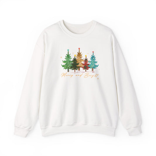 Cozy Christmas Trees Sweatshirt, Holiday Apparel, Warm Sweater Gift, Nature Lover Top, Christmas and Winter Essential, Christmas  day Gift