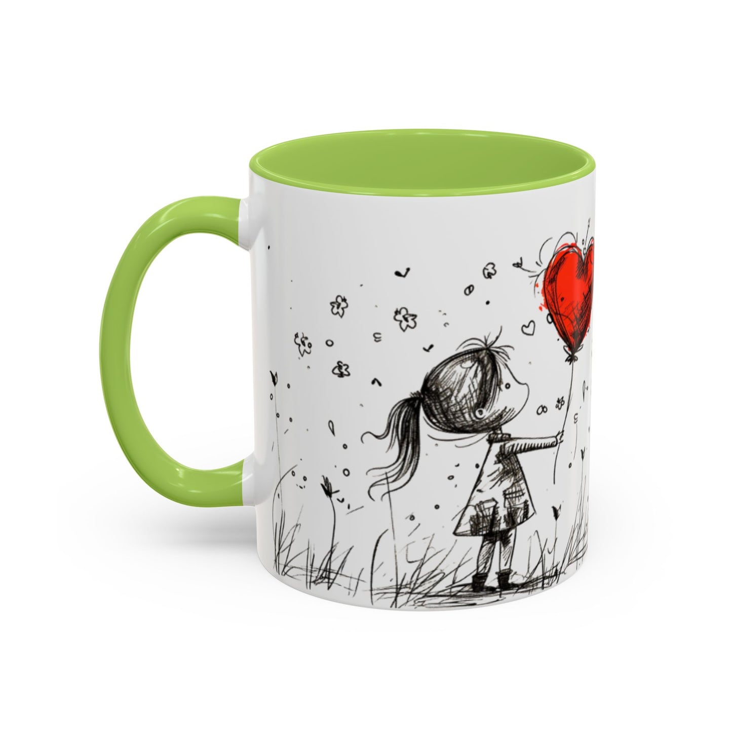 Romantic Coffee Mug – Love Gift for Coffee Lovers, Valentine’s Day Mug, Couple Gift, Cute Art Mug for Wife, 11oz & 15oz Ceramic Cup