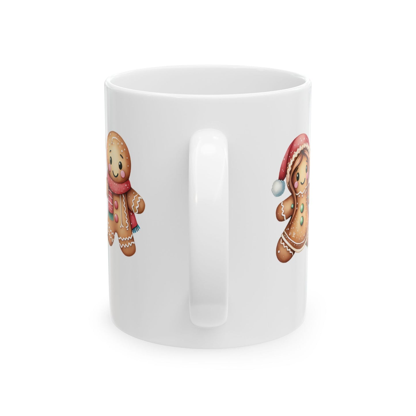 Personalized Gingerbread Ceramic Mug, Christmas Gift, Holiday Decor, Cozy Vibes, Family Present, Christmas Day gift, Gift for her