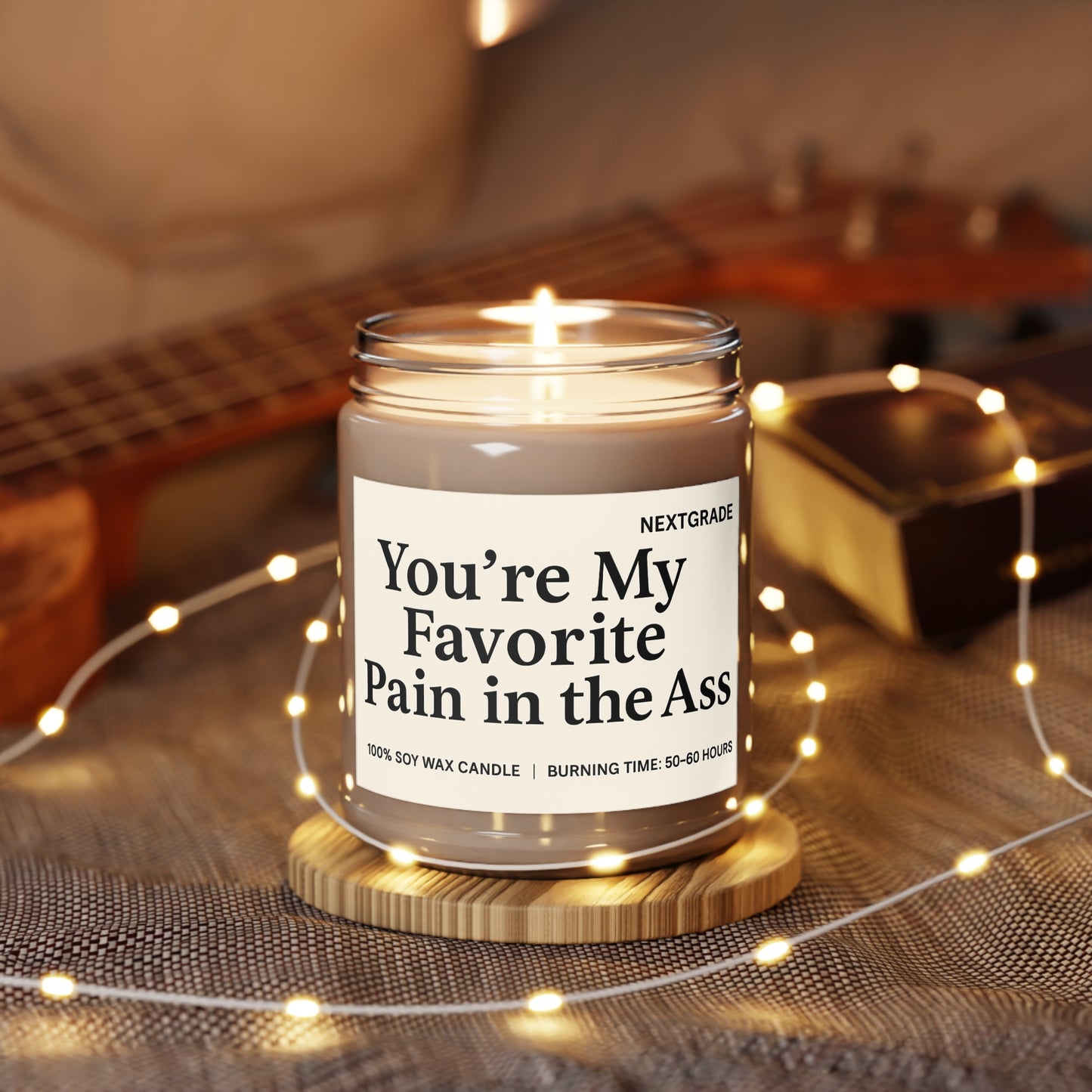 Funny Scented Candles, Gift For Partner, You're My Favorite Pain, Gift for Friends, Funny Home Decor, Soy Wax Candle