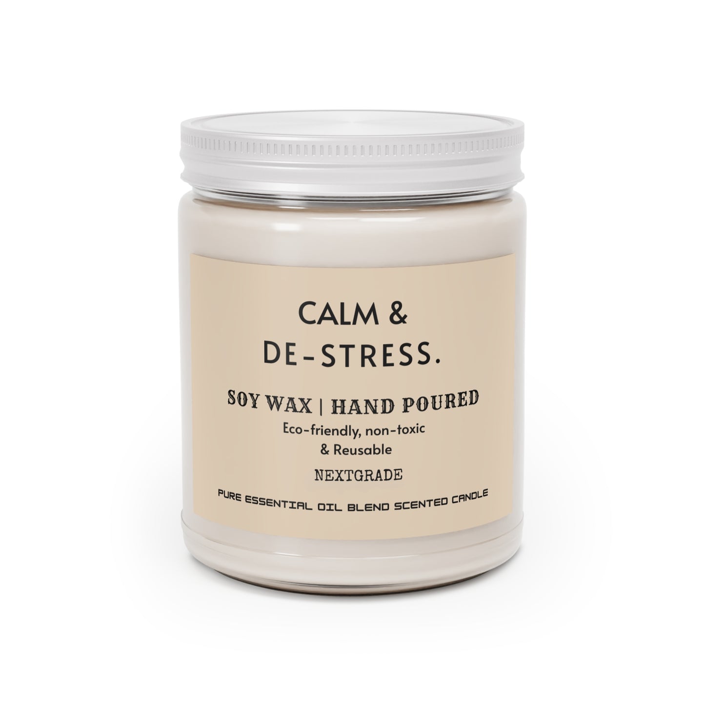 Calm And De Stress Soy wax Candle, Candle Gift, Gift For Friend, Housewarming Candle, Birthday Gift
