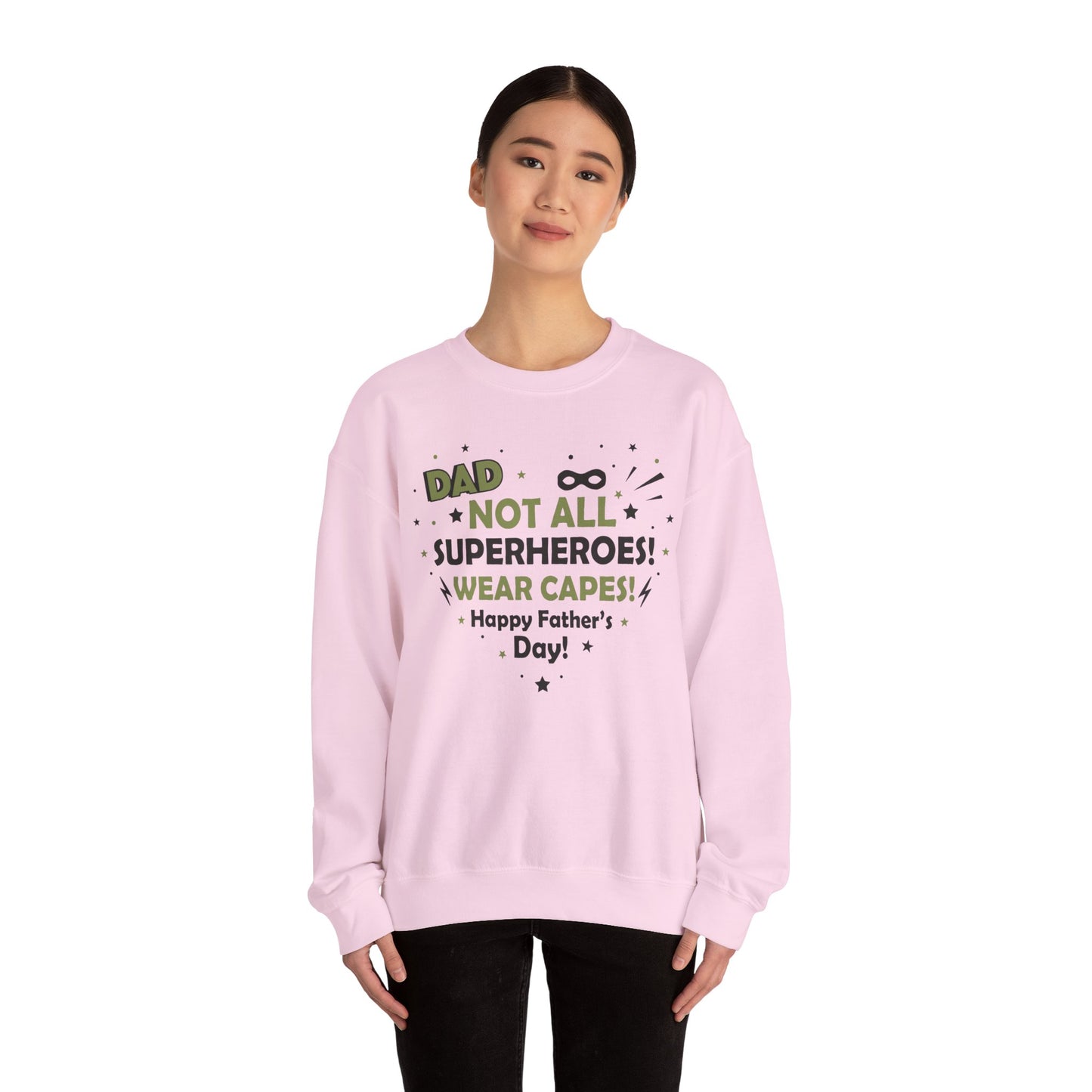 Dad Superhero Sweatshirt, Heavy Blend Crewneck, Perfect Father's Day Gift, Casual Lounge Wear, Cozy Birthday Present