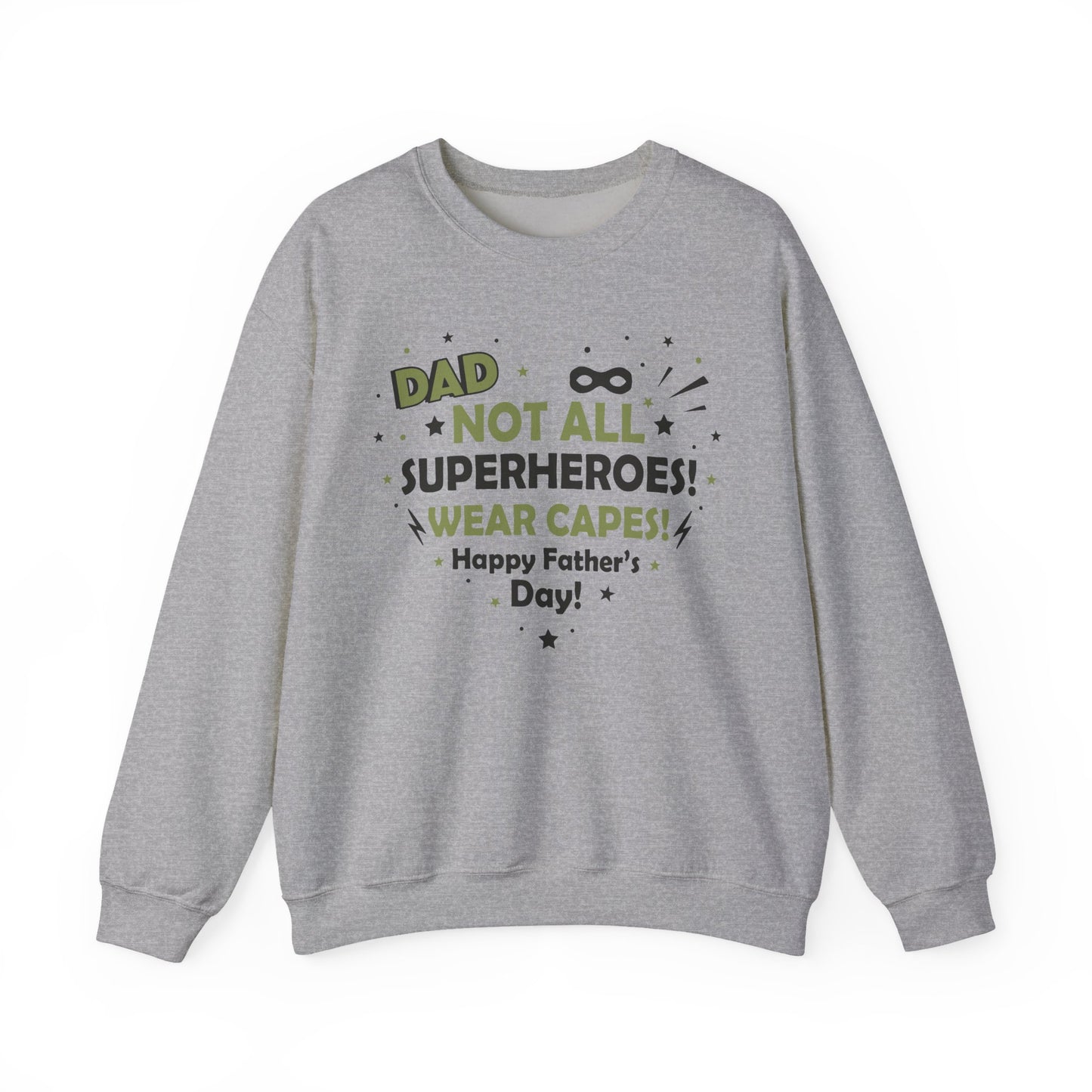 Dad Superhero Sweatshirt, Heavy Blend Crewneck, Perfect Father's Day Gift, Casual Lounge Wear, Cozy Birthday Present