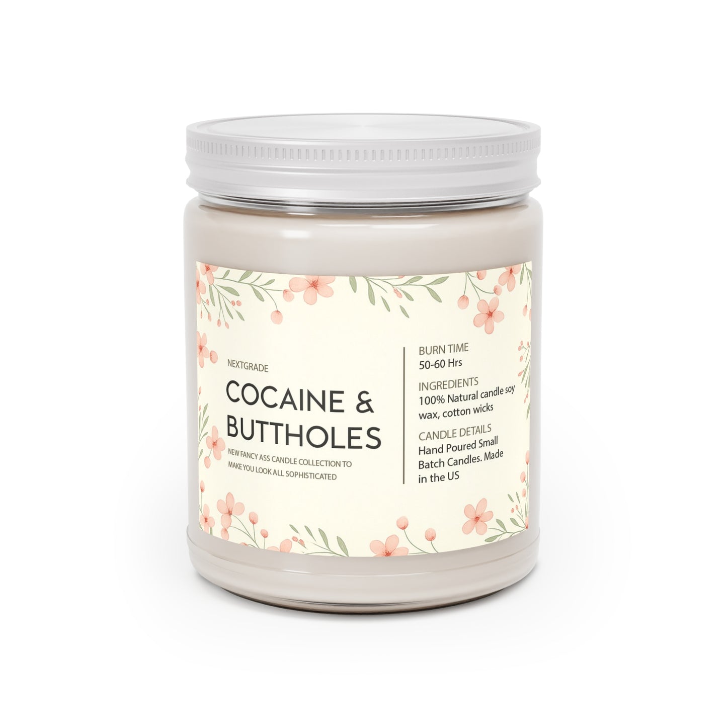 Funny Novelty Candle, Adult Humor Candle Collection, 100% Soy Wax, Long Burn Time 50, 60 Hours, Gag Gift for Friends