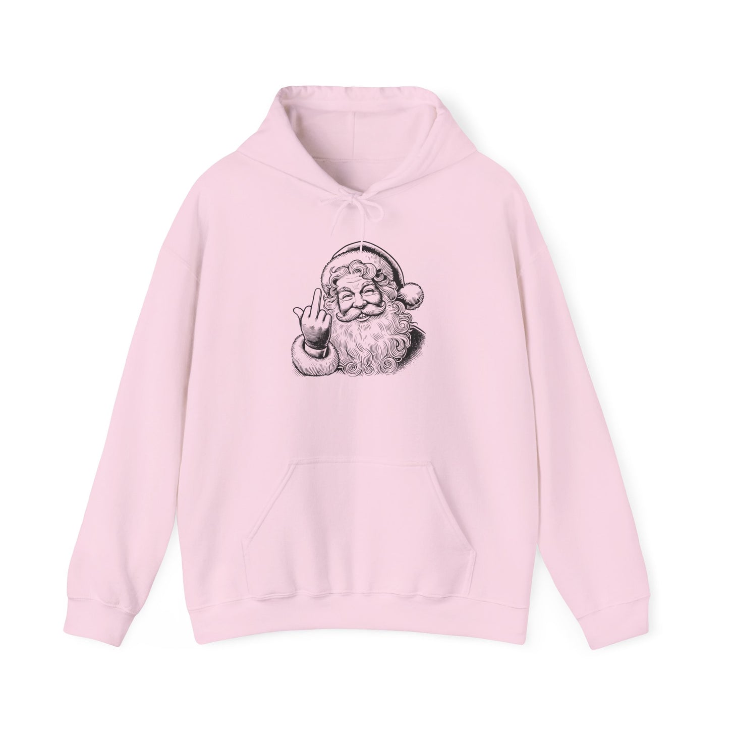 Funny Sassy Santa Hoodie, Funny Unisex Heavy Blend Sweatshirt, Christmas Gift, Holiday Apparel, Quirky Winter Wear, Casual Cozy