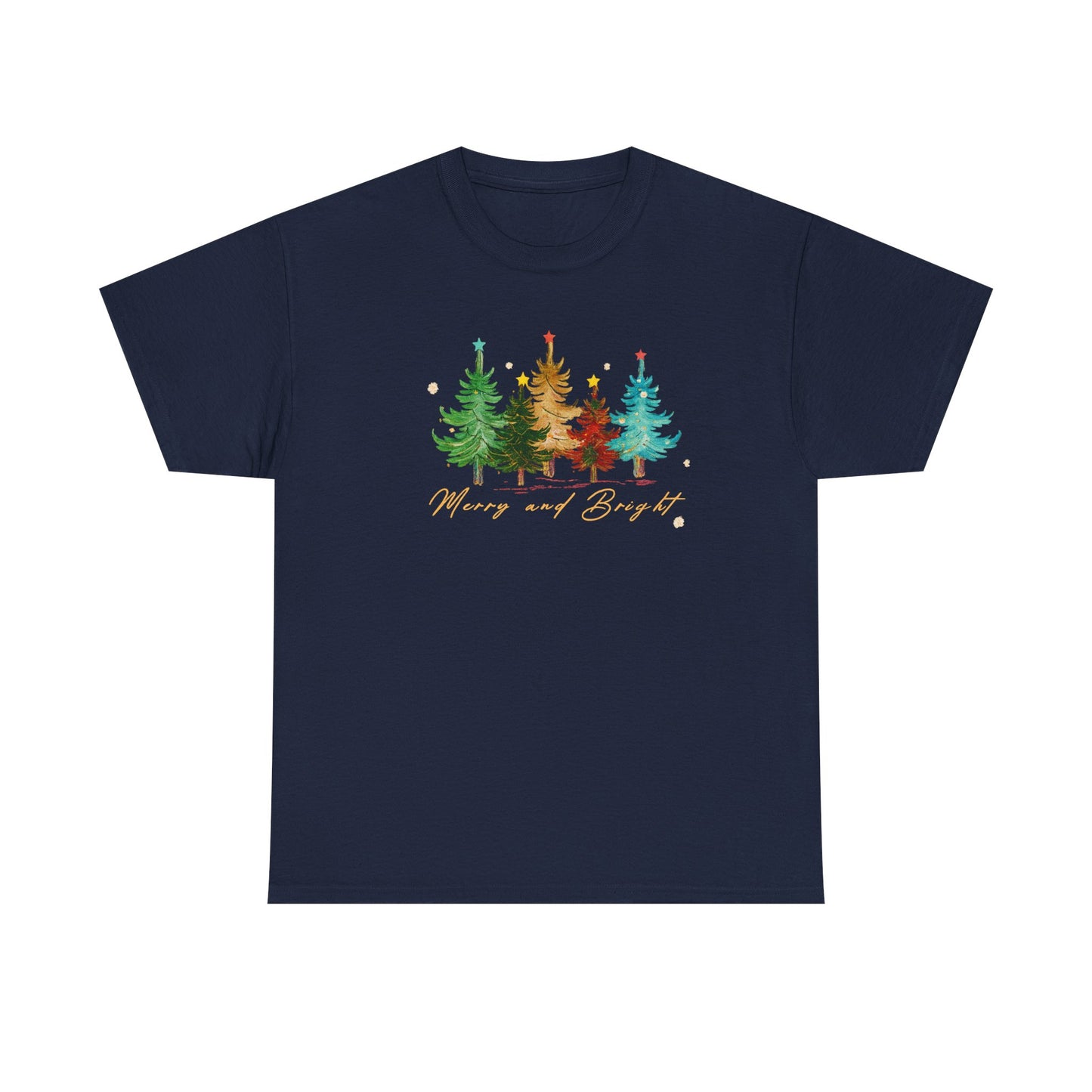 Merry and Bright Trees, Women's Christmas Shirt, Womans Holiday Shirt,Christmas Gift,Chic Winter Shirt,Cute Holiday Tee,Christmas Tree Shirt