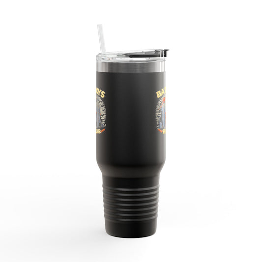 Halloween Themed Insulated Travel Mug, Bat Boys Fan Club, Perfect for Outdoor Adventures, Trick-or-Treating, Gift for Friend
