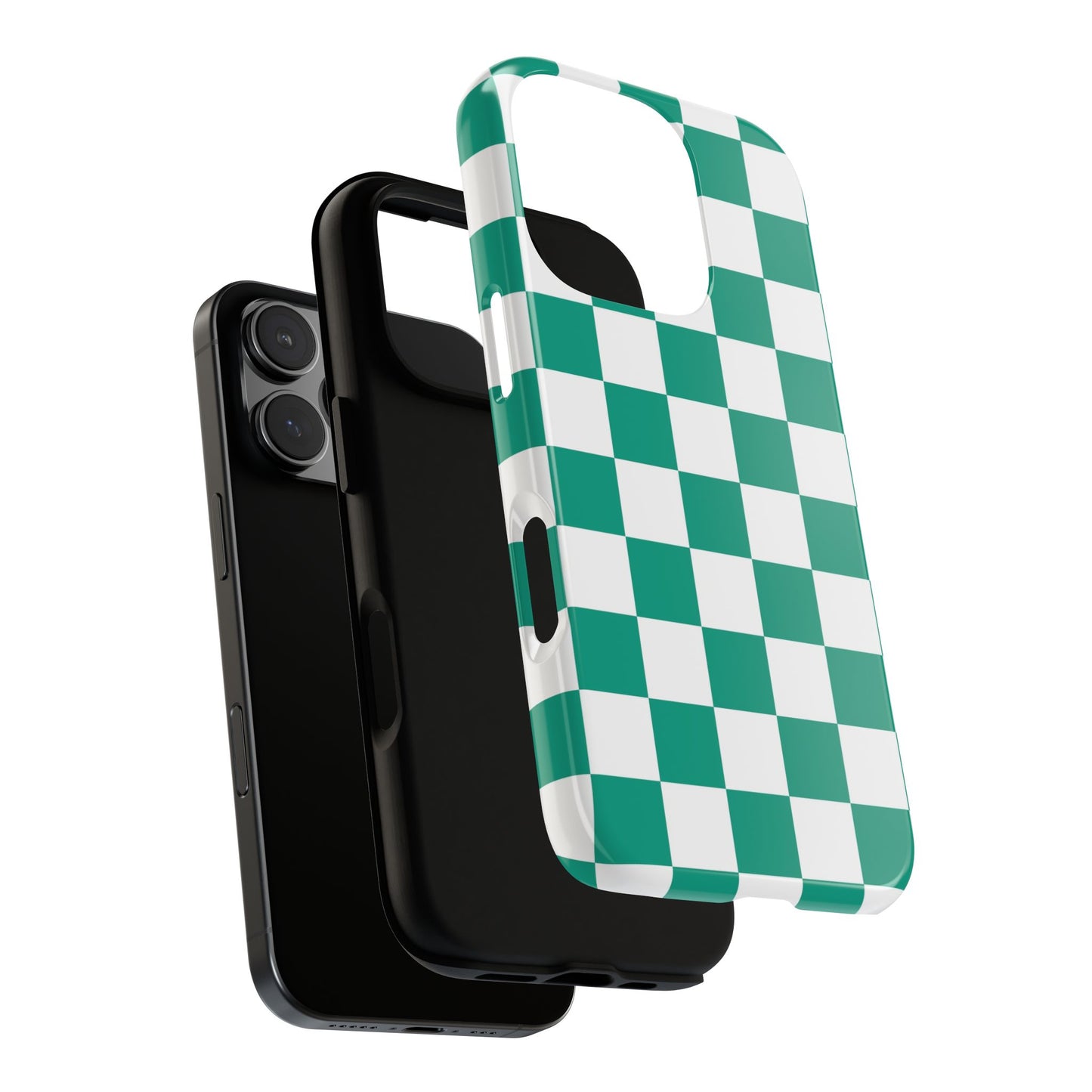 Checkered iPhone Case, Stylish Phone Cover,  Mobile Case For iPhone 17 Pro, 17, 16, 15, 14, 13, 12, 11, X, XR,XS MAX, Chic Gift for Her