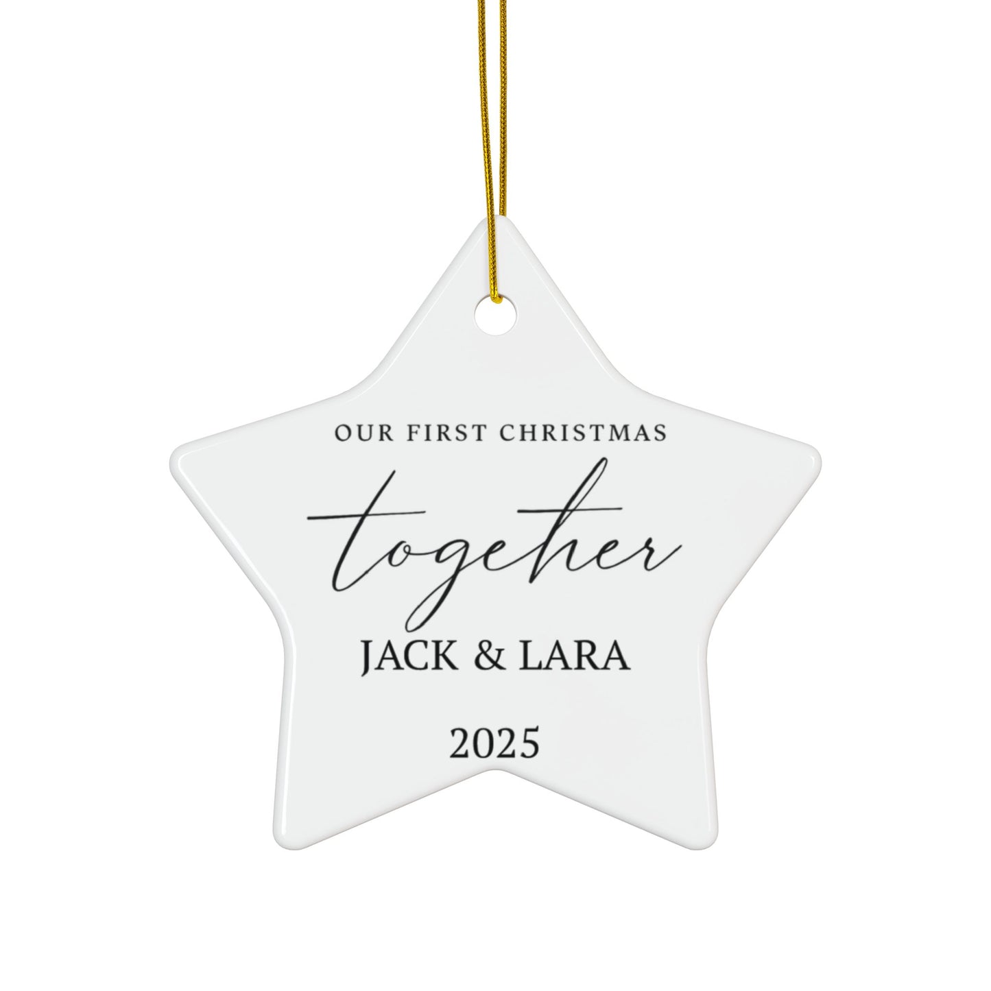 Personalized Couples Christmas Ornament, First Christmas Together Keepsake, New Couple Gift 2025, Gift for Couples, Family Keepsakes