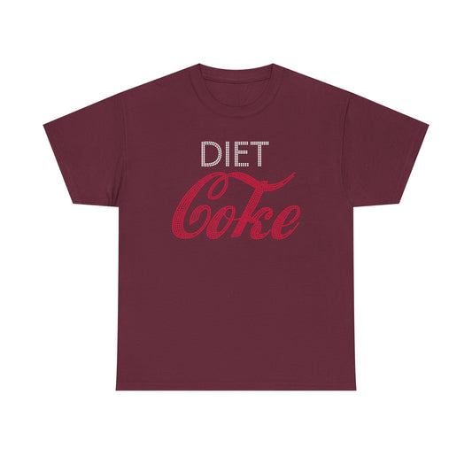 Diet Coke T-Shirt, Funny Soda Lover Graphic Tee, Rhinestone Style Diet Coke Shirt, Casual Unisex Tee Gift for Her