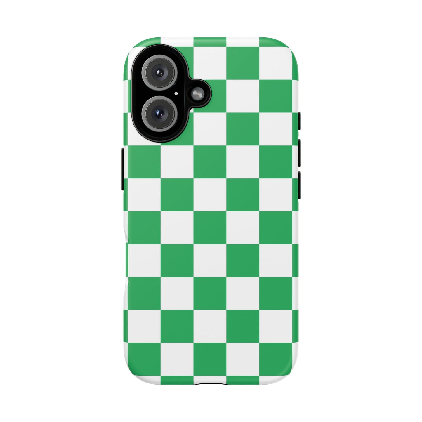 Green Checkerboard Phone Case, iPhone 17 Pro, 17, 16, 15, 14, 13, 12, 11, X, XR, XS MAX, Mobile Cover, Gift for Students, Phone Accessory