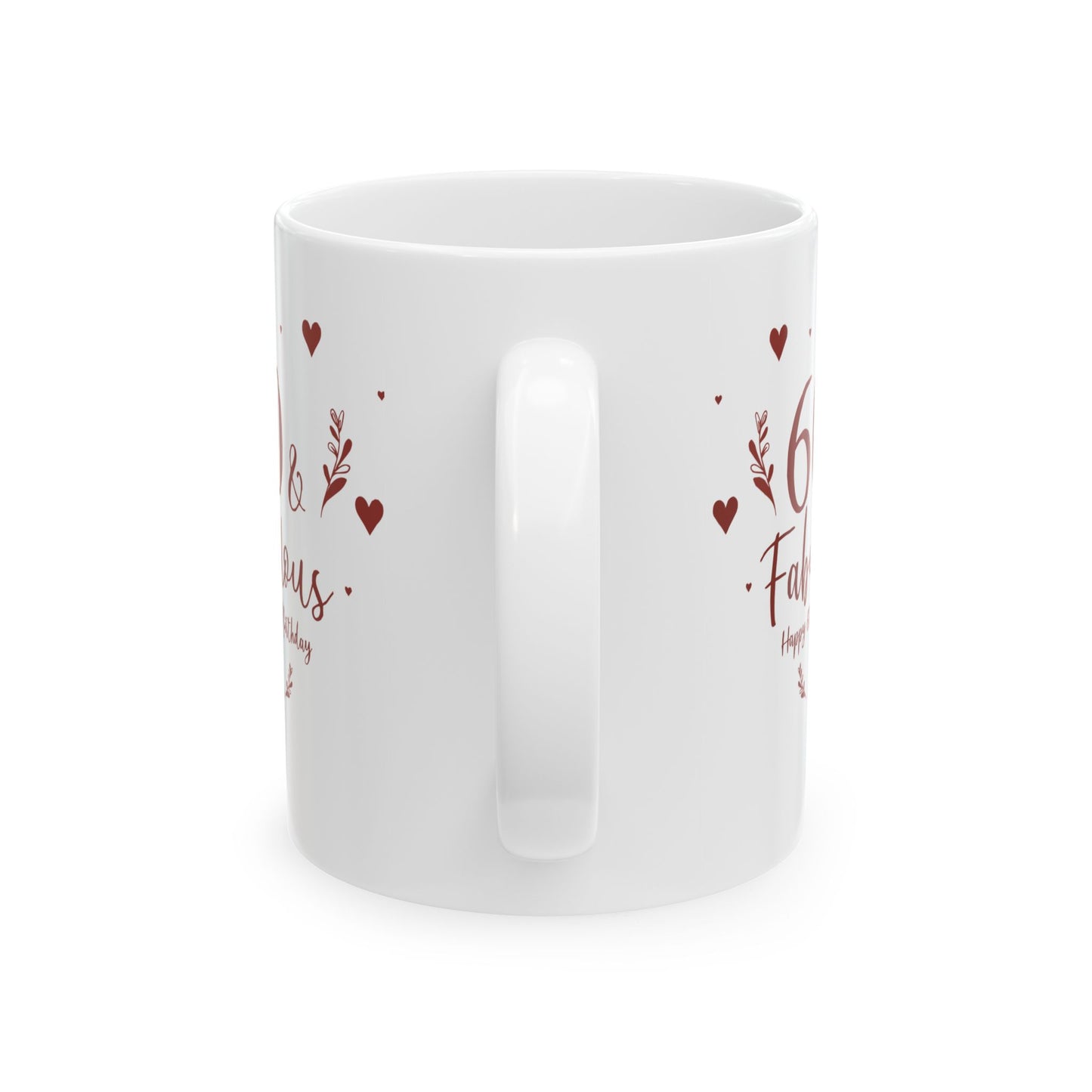 Personalized Fabulous 60th Birthday Ceramic Mug, Perfect Gift for Milestone Celebrations, Mug for Wife, Fun Coffee Mug, Birthday Gift