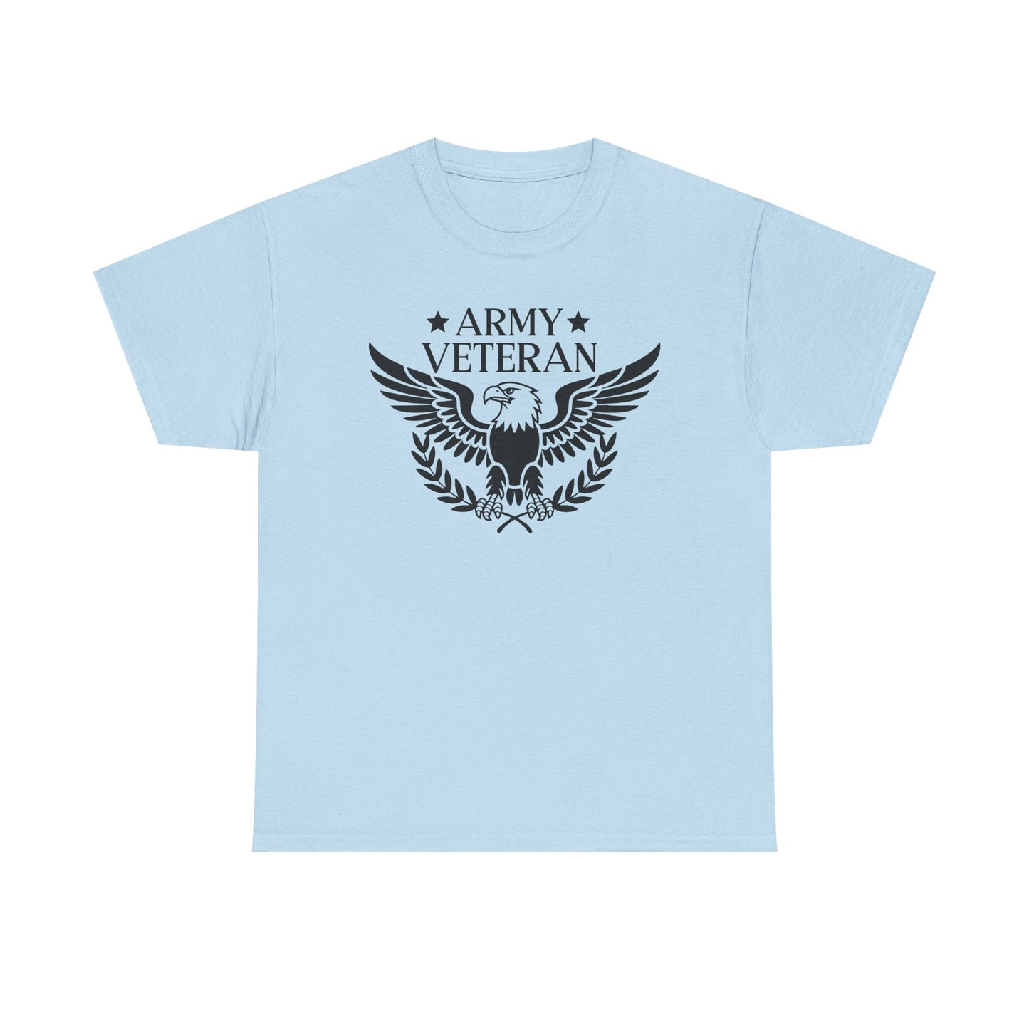 Army Veteran Unisex Heavy Cotton Tee, Military Pride Shirt, Veteran Appreciation Gift, Patriotic Apparel, Independence Day T-Shirt