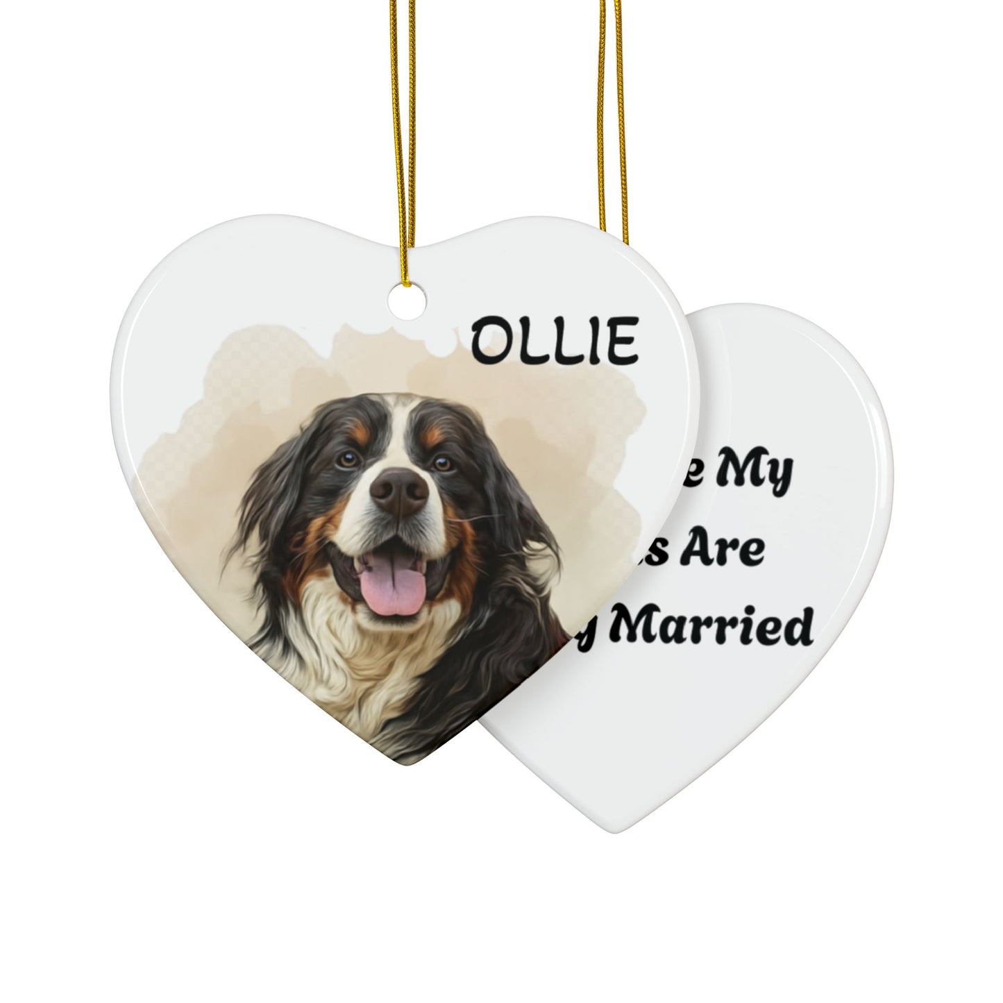 Personalized Dog Ornaments, Pet Holiday Decor for Weddings, Dog Lovers, Christmas Tree Ornament, Gift for Dog Owners