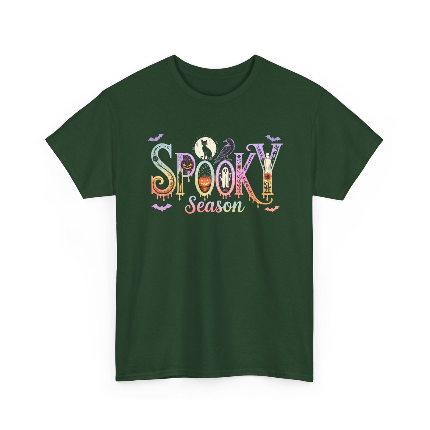Spooky Season Unisex Cotton Tee | Halloween T-Shirt, Fall Fashion, Gift for Her, Unisex Shirt, Autumn Outfit, Halloween tshirt